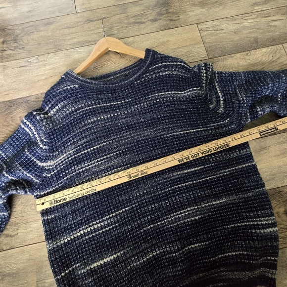Primark Navy and Cream Knit Men's Large Sweater - Picture 5 of 9